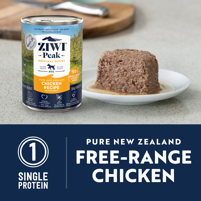 ZIWI Peak Wet Chicken Recipe Dog Food 390g