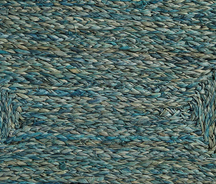 Blue Raffia Placemat Set